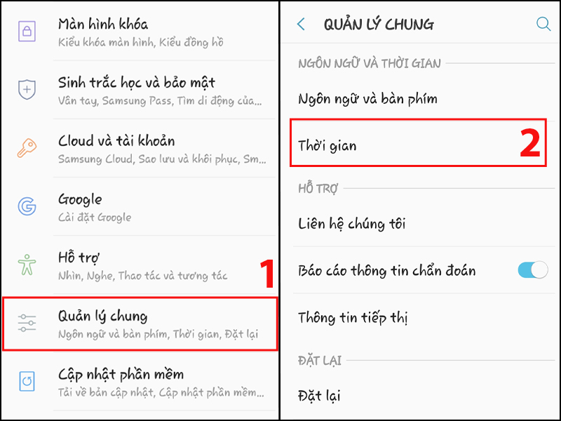 Chọn Thời gian